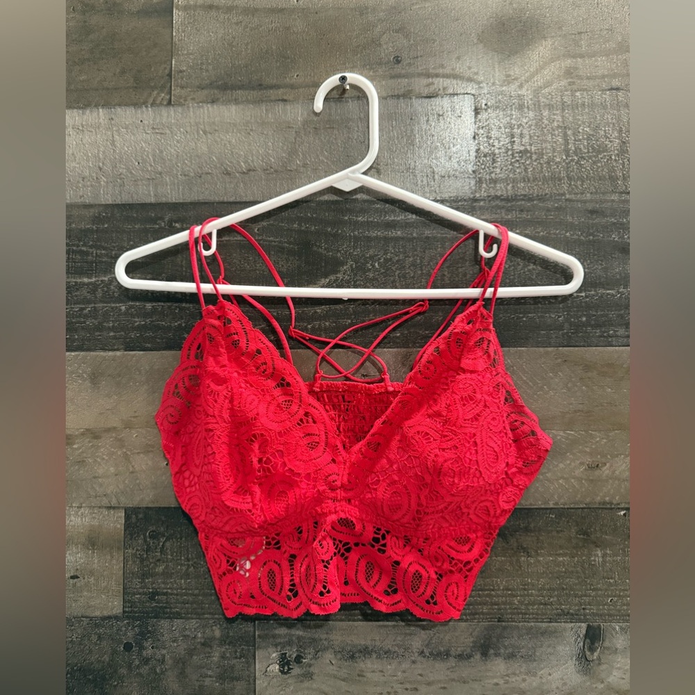 VS Pink | Lace Bralette With Adjustable Straps